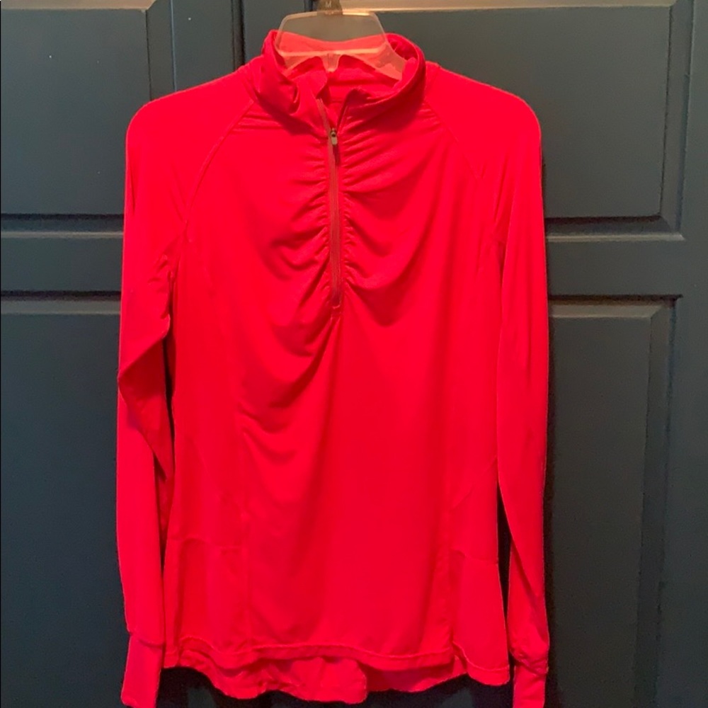 Tangerine long sleeve pullover